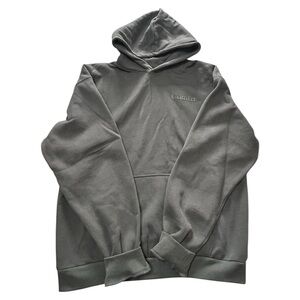Unisex Comfrt Minimalist Hoodie in Steel Grey XXL